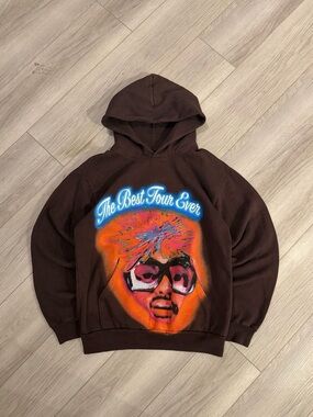 2022 Brown Amine The Best Tour Ever Heavyweight Portland Rapper Hoodie